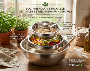 Tazón Mezclador Redondo Clásico de 2 Litros, Ecológico, de PLA, con Escala de Medición, Material de Grado Alimenticio para Restaurantes, Bodas y Servicio de Alimentos - Product Image 4