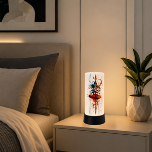 Lord Shiva Trishul LED Table Lamp Spiritual Meditation Night <b>Light</b> Acrylic <b>Decorative</b> Bedside Home Office Temple Gift Decor Lamp - Product Image 4