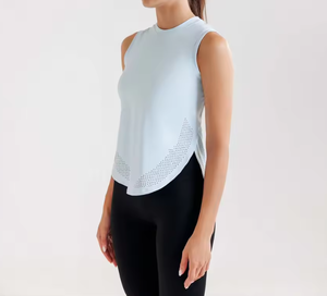 เสื้อกล้ามออกกำลังกายไร้ตะเข็บสำหรับผู้หญิง ระบายอากาศได้ดี แห้งเร็ว เหมาะสำหรับโยคะ ฟิตเนส วิ่ง และเล่นกีฬา - Product Image 3