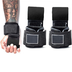 Ganchos de Gimnasio para Levantamiento de Pesas, Soporte para Muñecas, Material de Poliéster, para Entrenamiento con Barras Pesadas, Uso en Fitness - Product Image 4