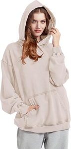 Sweat à capuche sans cordon de haute qualité, en molleton épais, coupe oversize ample, personnalisé, 350 g/m², coupe courte, grandes tailles pour hommes - Product Image 3