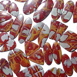 Noreena Jasper Quartz Gemstone Cabochon Mix Shape Unenhanced Pair Semi-Precious Customizable Sizes Pendant Necklace - Product Image 2