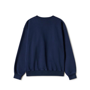 Sweat-shirt de sport gris pour hommes européens et américains, populaire, ample, à manches longues, décontracté, avec lettres brodées personnalisées, pour l'hiver - Product Image 3