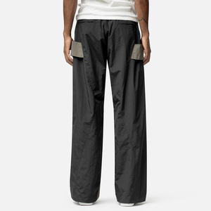 Men's <b>Waterproof</b> Cotton Track Pants Patchwork Elastic Waist Stacked Flare Sweatpants Custom High Quality Casual <b>Trousers</b> - Product Image 5