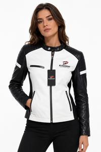 Chaqueta de Cuero Premium para Mujer con Forro Suave, Corte Elegante, Cierre Duradero y Diseño Sofisticado para Uso Casual en Invierno - Product Image 1