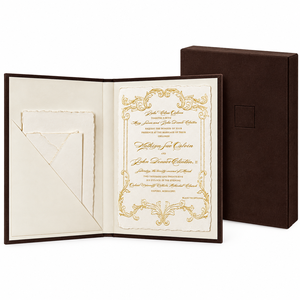 Invitaciones de Boda de Lujo en Caja de Terciopelo, Juegos de Papelería con Estampado en Relieve Personalizado, Tarjetas de Invitación Elegantes para Eventos, Proveedor Mayorista - Product Image 1