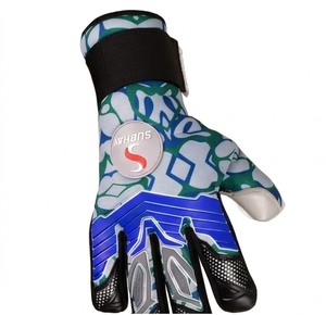 Guantes de Portero Híbridos Profesionales Elite, Grises, Látex de Contacto de 4 mm, Alto Agarre, Cierre de Gancho y Bucle, Guantes Personalizados - Product Image 5