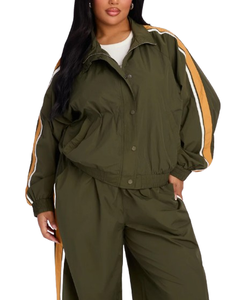 Conjunto de 2 Piezas de Chaqueta Cortavientos para Mujer, Ligero, Fácil de Usar, Conjuntos Deportivos Cortavientos para Mujer - Product Image 5