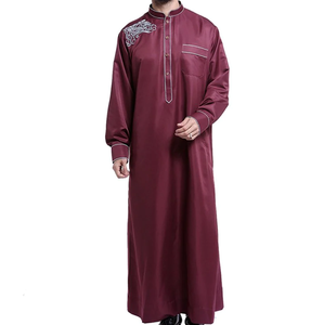 Vêtements islamiques en gros, robe Jubbah pour le Ramadan, robe longue de style Dubaï, Thobes pour homme, robe décontractée musulmane, Thobes respirantes - Product Image 2