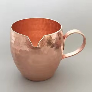 Copper Antique Finished Copper Mug <b>with</b> Wicker Handle - Product Image 4