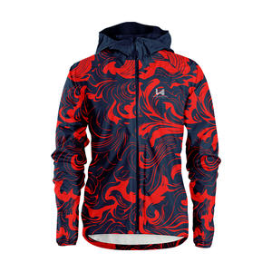 Vestes coupe-vent à capuche unisexes décontractées personnalisées pour le printemps, écologiques, respirantes, à séchage rapide, 100% nylon enduit, vêtements d'extérieur pour hommes - Product Image 1