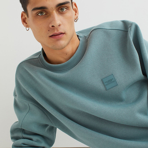 Sudadera con Capucha para Hombre, Lisa, con Logotipo Personalizado, Mangas con Rayas, Sudadera con Capucha Extra Grande, Sudadera con Capucha para Hombre - Product Image 6