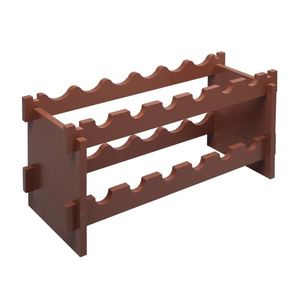 Porte-vin classique à 2 niveaux empilable, capacité de 12 bouteilles, pour bar ou cave à vin - Product Image 3