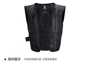 เสื้อแจ็คเก็ตมอเตอร์ไซค์สำหรับผู้ชาย Motowolf รุ่น JM11 สีดำ พร้อมโลโก้สีขาว ดีไซน์สำหรับการขับขี่พร้อมอุปกรณ์ป้องกัน - Product Image 3