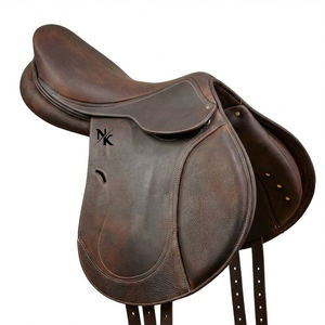 อานม้าหนังแท้คุณภาพสูง พร้อมเบาะนั่งลึก อุปกรณ์กระโดดประสิทธิภาพสูง ผลิตภัณฑ์สำหรับแข่งม้าแบบอังกฤษจากอินเดีย - Product Image 1