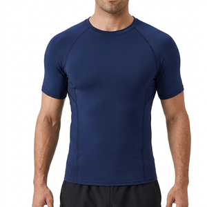Ropa deportiva personalizada, camiseta para hombre, ropa de entrenamiento físico, ropa ajustada al cuerpo. - Product Image 1