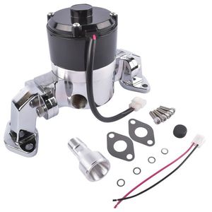 Pompe à eau électrique en aluminium haute performance chromée pour moteurs V8 BBC Big Block Chevy 396 427 454 Modèle 8020C - Product Image 3