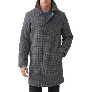 Veste de costume à carreaux grande taille pour homme de haute qualité, blazer en laine infroissable à 3 boutons, manteau élégant formel et décontracté - Product Image 3