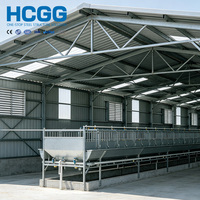 Staalconstructie opslaggebouw voor magazijn, werkplaats, boerderij, kippenhok, graan- en fruitopslag met modern design
