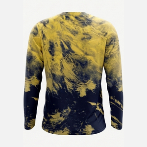 Chemises de pêche pour hommes avec logo personnalisé, 100% polyester, protection UV UPF50, manches longues UPF50+, séchage rapide, respirantes, vêtements de pêche en jersey - Product Image 4