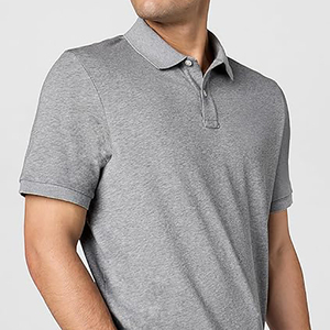 Chemises polo décontractées pour hommes, chemises polo tendance, nouveau design, logo personnalisé, couleur unie, respirantes, pour hommes - Product Image 2