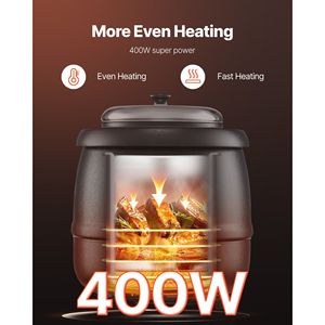 Scaldavivande Elettrico Commerciale 10QT in Acciaio Inox 304 con Pentola Interna Rimovibile, Attrezzatura per Mantenere Caldo 95~176°C - Product Image 5