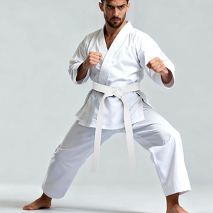 กางเกงคาราเต้ MMA สำหรับออกกำลังกาย พิมพ์ลายแบรนด์ลูกค้าได้ตามต้องการ คุณภาพพรีเมียม น้ำหนักเบา ผ้าสแปนเด็กซ์/โพลีเอสเตอร์ยืดได้สองทิศทาง - Product Image 1