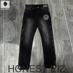Pantalones Cargo Casuales de Cintura Alta y Pierna Ancha para Hombre Honest Eiz, Cierre de Botones, 100% Algodón, Ligeros, Transpirables, con Múltiples Bolsillos - Product Image 2