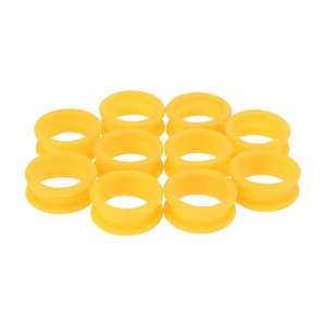 10 pièces d'anneaux de préhension en silicone souple pour ciseaux de coiffeur professionnels, inserts antidérapants pour outils de barbier - Product Image 6