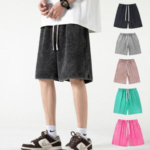 Shorts Oxford personnalisés pour homme, style streetwear vintage, délavés à l'acide, effet usé, coupe ample, gaufrés, avec cordon de serrage, imperméables et à séchage rapide - Product Image 6