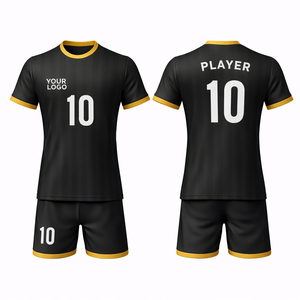 ชุดฟุตบอลโพลีเอสเตอร์ 100% แบบซับลิเมชั่นสั่งทำพิเศษ OEM แบรนด์ส่วนตัว ระบายอากาศได้ดี แห้งเร็ว สำหรับสโมสร โรงเรียน ทีม และลีก - Product Image 5