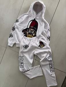 Custom Streetwear Tracksuit <b>Men</b> <b>Pullover</b> Hoodie Sweatpants Manufacturer - Product Image 3