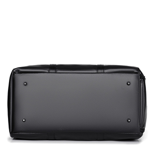 Sac de voyage en cuir pour homme, forme ovale, poignée supérieure, fermeture éclair, capacité 36-56L, design durable - Product Image 5