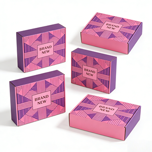 Boîte cadeau personnalisée de haute qualité avec laminage mat et gaufrage, logo personnalisé, boîtes d'expédition en carton rigide recyclables - Product Image 3