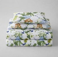 Drap de lit en satin blanc Vienna T-200, 100% coton, tissé uni, respirant, toutes saisons, style simple, usage domestique