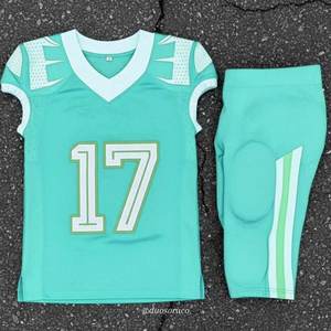 Vêtements d'équipe de football américain à manches courtes, respirants, grande taille, avec logo personnalisé imprimé, vente en gros, haute qualité - Product Image 6