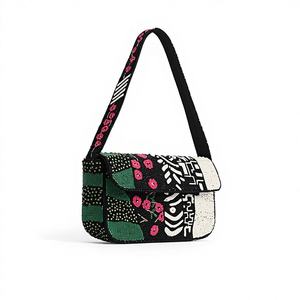 Handmade Beaded <b>Patchwork</b> Women's Designer Adjustable Shoulder <b>Bag</b> Boho Ethnic Style Fashion Colorful Purse - Product Image 1