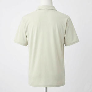 OEM Solid Plain Dyed Mens Custom Logo Golf for Shirt Short Sleeve Breathable V-Neck High Quality Casual pk Fabric 200g - Product Image 4