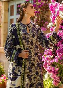 Salwar Kameez de Georgette de Seda para Mujer, Estampado y Bordado, de Corte Holgado y Largo hasta el Suelo, Hecho en Pakistán, Tradicional, para Bodas y Fiestas - Product Image 2