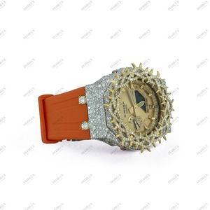 นาฬิกาหรู Throns Moissanite Diamond Iced-out ประดับเพชรโมอิสซาไนต์ พร้อมดีไซน์พรีเมียม เหมาะสำหรับเป็นของขวัญงานแต่งงานหรืองานหมั้น สำหรับทั้งชายและหญิง - Product Image 2