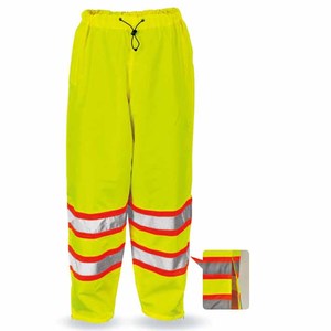 Pantalones de Trabajo de Seguridad Reflectantes de Alta Visibilidad, Impermeables, Transpirables, Aislantes para Clima Frío, Resistentes al Viento, de Algodón, Color Personalizado, para Hombre - Product Image 3