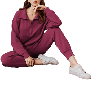 Conjunto Deportivo Informal con Logotipo Personalizado, Sudadera Ligera y Pantalones de Diseño Elegante, Chándal Cómodo para Entrenamiento y Moda Urbana - Product Image 5