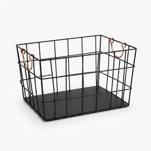 Metal Mesh Storage <b>Basket</b> With Side Handles Wire Organizer Bin For Kitchen Pantry Fruit Vegetables & Office Supplies Best Price - Product Image 3