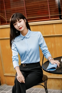 Blusas de Oficina para Mujer, Diseño Moderno, Estampado Sólido, Camisas de Negocios para Oficina, Estilo Formal, Tallas Grandes para Primavera - Product Image 5