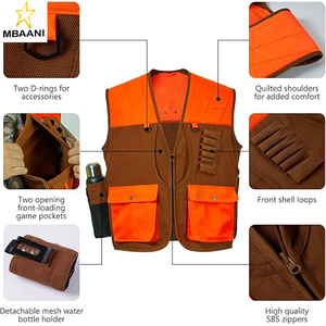 Gilet de chasse aux oiseaux résistant à l'eau Upland Game Field avec plusieurs poches pour hommes et femmes - Product Image 4