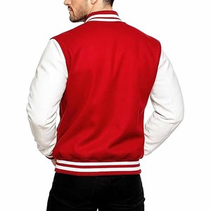 Varsity <b>Jacket</b> Varsity <b>Jacket</b> for Men Sleeves Varsity <b>Jacket</b> Custom Factory Made Blank <b>Leather</b> CottonFleece High Quality - Product Image 4