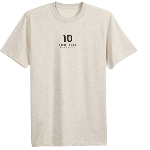 เสื้อยืดผู้ชายไซส์ใหญ่ สีเฮเธอร์โอ๊ตเมล ผ้าฝ้ายพรีเมียม คอกลม แขนสั้น สไตล์ลำลอง ทรงโอเวอร์ไซส์ ทนทาน ใส่ได้ทุกวัน - Product Image 1