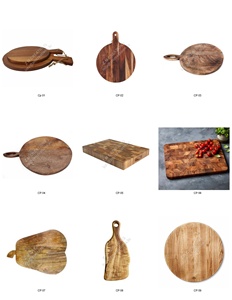 Custom Thick Rectangular <b>Wooden</b> Chopping <b>Block</b> Handmade Durable Non Toxic Wood Cutting Board For Countertop Display Home Decor - Product Image 3
