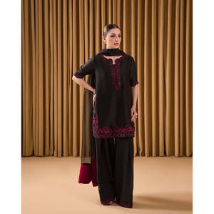 Haut de soirée et ensemble Plazzo pour femme de créateur avec tenue de soirée élégante Dupatta - Product Image 1