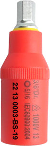 3/8"Dr. 17 pcs/set 1000V Insulated Reversible <b>Ratchet</b> <b>Socket</b> Set - Product Image 6